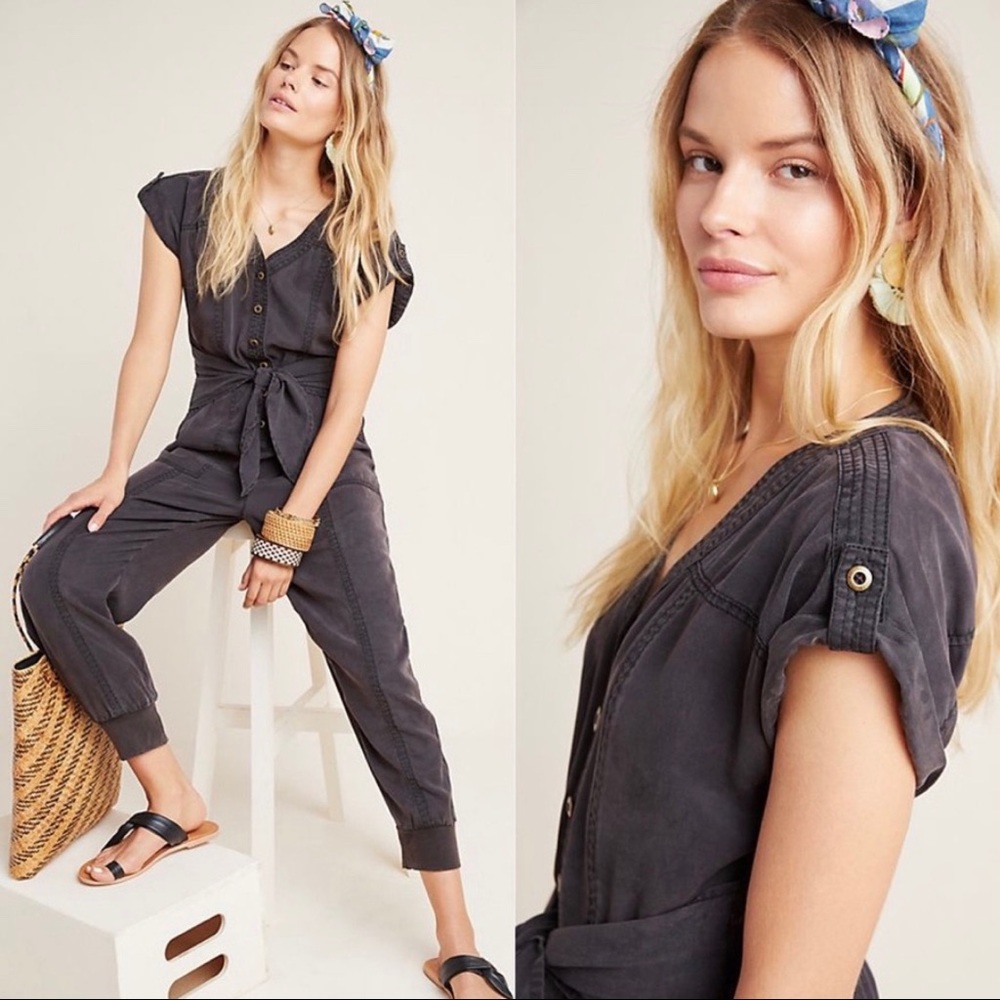NWOT Anthropologie Huxley Utility Jogger Jumpsuit
